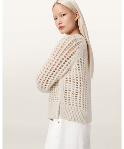 ALLSAINTS(オールセインツ)の「SUNIVA WOOL JUMPER | SUNIVA ウール ニット・セーター(ニット/セーター・レディース・ホワイト・S/XS)」の7枚目の写真