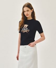 MARITHE + FRANCOIS GIRBAUD（マリテフランソワジルボー）の「W DOODLE BEAR HALF KNIT PULLOVER（ニット/セーター）」