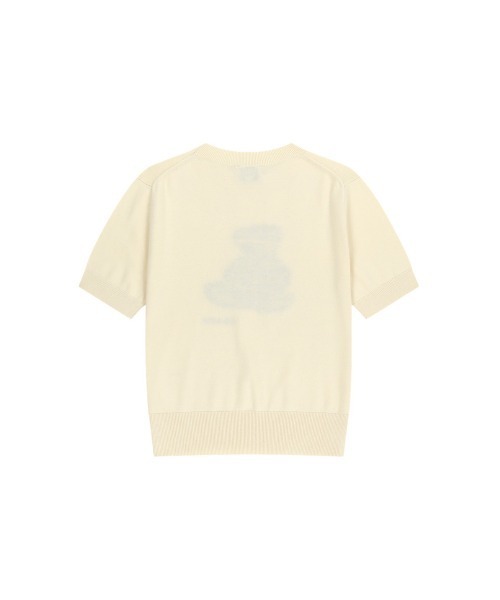 MARITHE + FRANCOIS GIRBAUD(マリテフランソワジルボー)の「W DOODLE BEAR HALF KNIT PULLOVER(ニット/セーター・レディース・ライトピンク/アイボリー/ネイビー・MEDIUM/SMALL)」の4枚目の写真