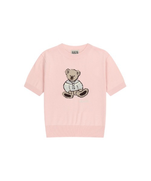 MARITHE + FRANCOIS GIRBAUD(マリテフランソワジルボー)の「W DOODLE BEAR HALF KNIT PULLOVER(ニット/セーター・レディース・ライトピンク/アイボリー/ネイビー・MEDIUM/SMALL)」の12枚目の写真