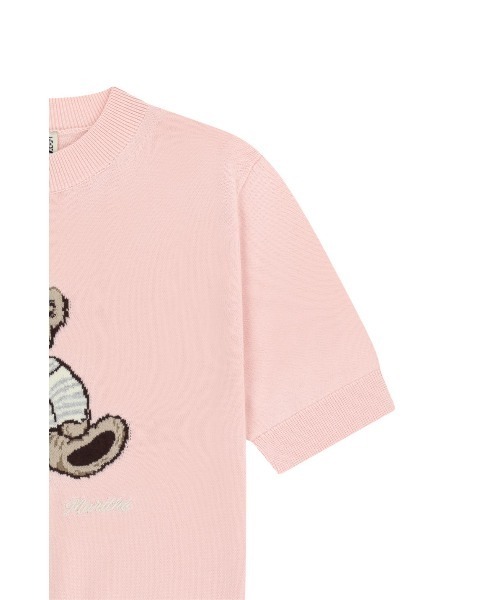MARITHE + FRANCOIS GIRBAUD(マリテフランソワジルボー)の「W DOODLE BEAR HALF KNIT PULLOVER(ニット/セーター・レディース・ライトピンク/アイボリー/ネイビー・MEDIUM/SMALL)」の14枚目の写真