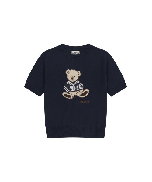 MARITHE + FRANCOIS GIRBAUD(マリテフランソワジルボー)の「W DOODLE BEAR HALF KNIT PULLOVER(ニット/セーター・レディース・ライトピンク/アイボリー/ネイビー・MEDIUM/SMALL)」の21枚目の写真