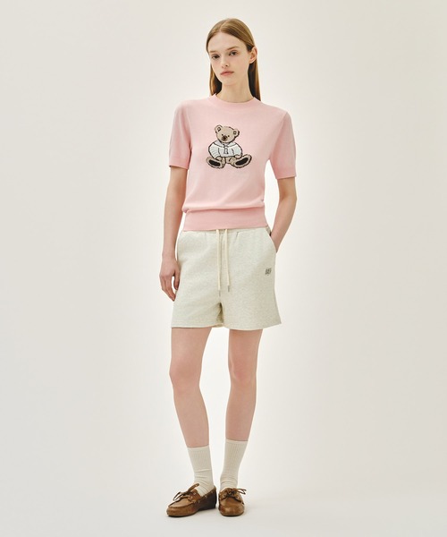 MARITHE + FRANCOIS GIRBAUD(マリテフランソワジルボー)の「W DOODLE BEAR HALF KNIT PULLOVER(ニット/セーター・レディース・ライトピンク/アイボリー/ネイビー・MEDIUM/SMALL)」の11枚目の写真