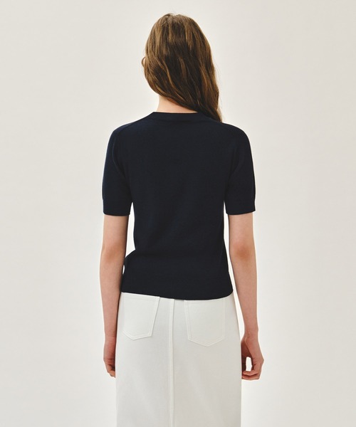 MARITHE + FRANCOIS GIRBAUD(マリテフランソワジルボー)の「W DOODLE BEAR HALF KNIT PULLOVER(ニット/セーター・レディース・ライトピンク/アイボリー/ネイビー・MEDIUM/SMALL)」の18枚目の写真