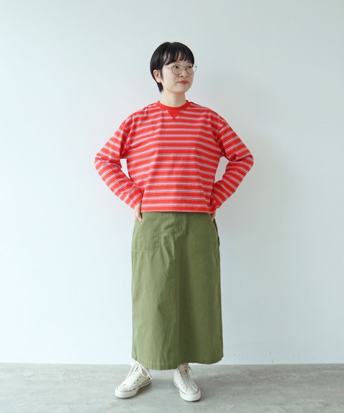 PAR ICI（パーリッシィ）の「高密度ツイル ワークスカート（スカート・レディース・カーキ・FREE）」の19枚目の写真