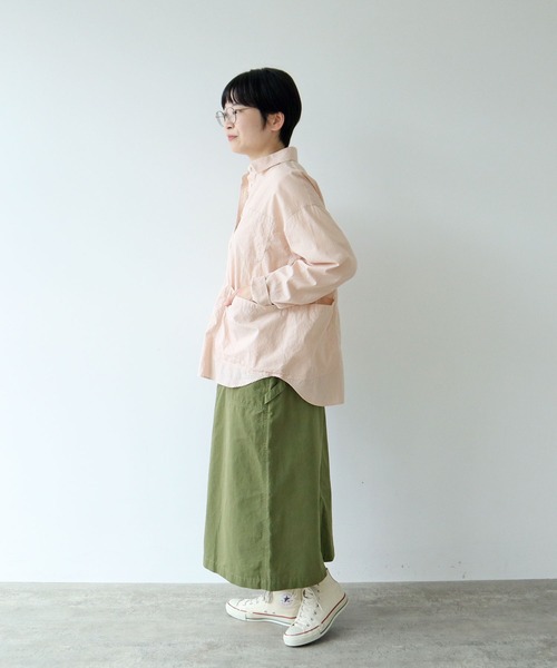 PAR ICI（パーリッシィ）の「高密度ツイル ワークスカート（スカート・レディース・カーキ・FREE）」の14枚目の写真