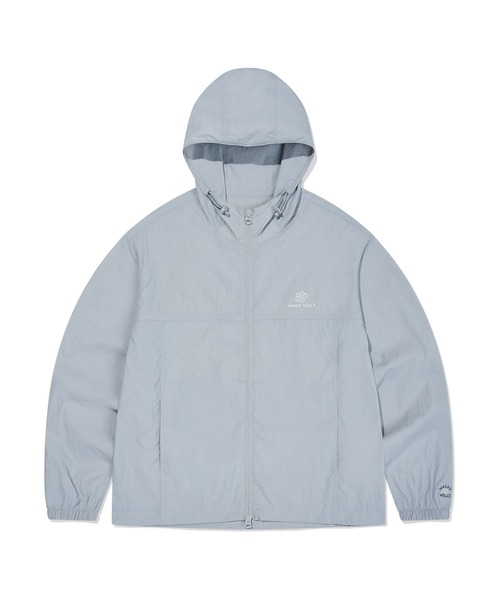 Wacky WiLLy(ワッキーウィリー)の「WOMEN'S LILY PACKABLE WINDBREAKER(ナイロンジャケット・レディース・ライトグレー/ホワイト・MEDIUM/SMALL)」の4枚目の写真