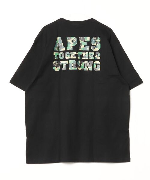 A BATHING APE(アベイシングエイプ)の「ABC CAMO COLLEGE ATS TEE(Tシャツ/カットソー・メンズ・ブラック×グリーン/ホワイト×ブルー/ホワイト×グリーン/ホワイト×ピンク/ブラック×ピンク/ブラック×ブルー・MEDIUM/LARGE/XXX-LARGE/XX-LARGE/SMALL/X-LARGE)」の13枚目の写真