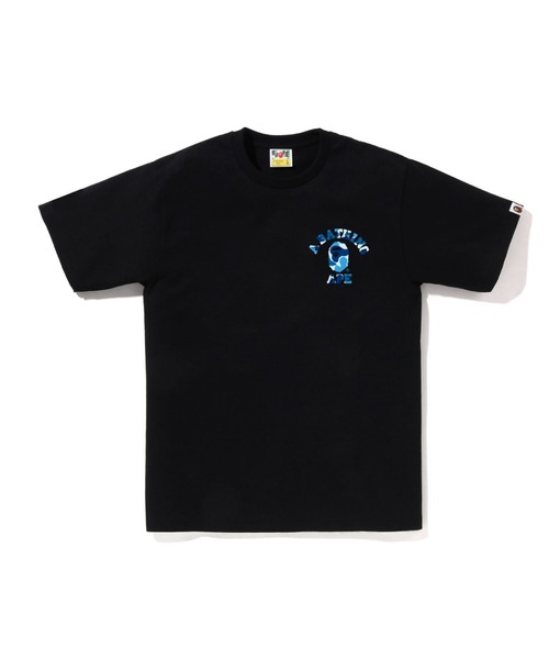 A BATHING APE(アベイシングエイプ)の「ABC CAMO COLLEGE ATS TEE(Tシャツ/カットソー・メンズ・ブラック×グリーン/ホワイト×ブルー/ホワイト×グリーン/ホワイト×ピンク/ブラック×ピンク/ブラック×ブルー・MEDIUM/LARGE/XXX-LARGE/XX-LARGE/SMALL/X-LARGE)」の5枚目の写真
