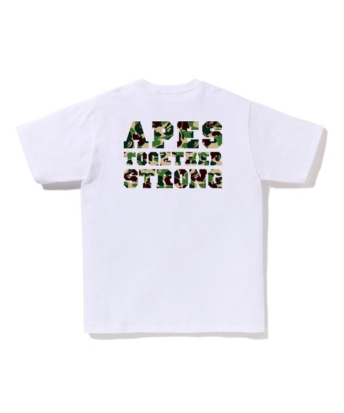 A BATHING APE(アベイシングエイプ)の「ABC CAMO COLLEGE ATS TEE(Tシャツ/カットソー・メンズ・ブラック×グリーン/ホワイト×ブルー/ホワイト×グリーン/ホワイト×ピンク/ブラック×ピンク/ブラック×ブルー・MEDIUM/LARGE/XXX-LARGE/XX-LARGE/SMALL/X-LARGE)」の7枚目の写真