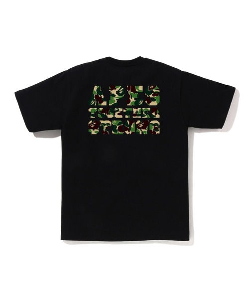 A BATHING APE(アベイシングエイプ)の「ABC CAMO COLLEGE ATS TEE(Tシャツ/カットソー・メンズ・ブラック×グリーン/ホワイト×ブルー/ホワイト×グリーン/ホワイト×ピンク/ブラック×ピンク/ブラック×ブルー・MEDIUM/LARGE/XXX-LARGE/XX-LARGE/SMALL/X-LARGE)」の11枚目の写真