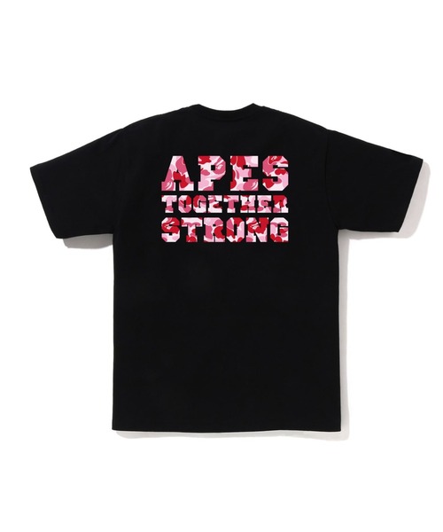 A BATHING APE(アベイシングエイプ)の「ABC CAMO COLLEGE ATS TEE(Tシャツ/カットソー・メンズ・ブラック×グリーン/ホワイト×ブルー/ホワイト×グリーン/ホワイト×ピンク/ブラック×ピンク/ブラック×ブルー・MEDIUM/LARGE/XXX-LARGE/XX-LARGE/SMALL/X-LARGE)」の12枚目の写真