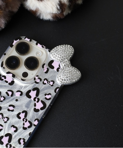 Vini(ヴィニ)の「ギャルコア ハート柄 立体リボン iPhoneケース(iPhone17・13・14・15・16対応)(スマホケース/カバー・レディース・シルバー/ピンク・iPhone 14/iPhone 17/iPhone 13/iPhone 16/iPhone 15)」の7枚目の写真