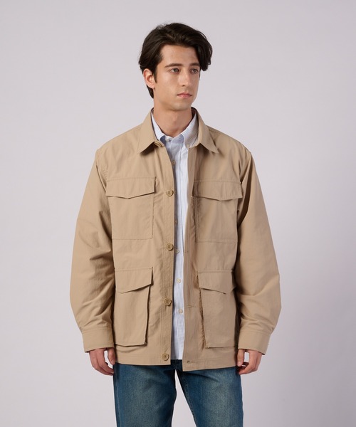 Eddie Bauer（エディーバウアー）の「アドベンチャー ジャケット（カバーオール・メンズ・チャコール/ライトベージュ・XXL/S/XL/L/M）」の2枚目の写真