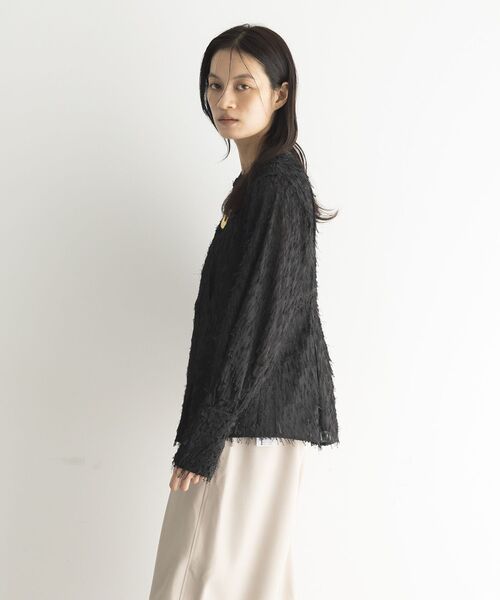 GARAGE OF GOOD CLOTHING(ガレージオブグッドクロージング)の「ジャガードタックブラウス(シャツ/ブラウス・レディース・ホワイト/ブラック・FREE)」の12枚目の写真
