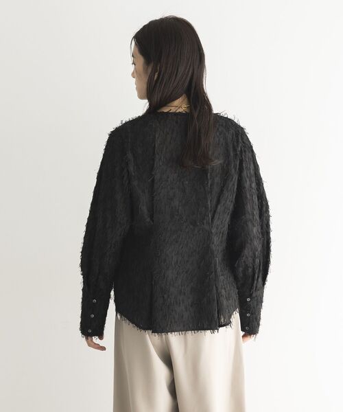 GARAGE OF GOOD CLOTHING(ガレージオブグッドクロージング)の「ジャガードタックブラウス(シャツ/ブラウス・レディース・ホワイト/ブラック・FREE)」の13枚目の写真