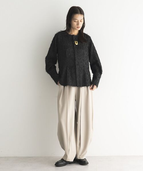 GARAGE OF GOOD CLOTHING(ガレージオブグッドクロージング)の「ジャガードタックブラウス(シャツ/ブラウス・レディース・ホワイト/ブラック・FREE)」の14枚目の写真