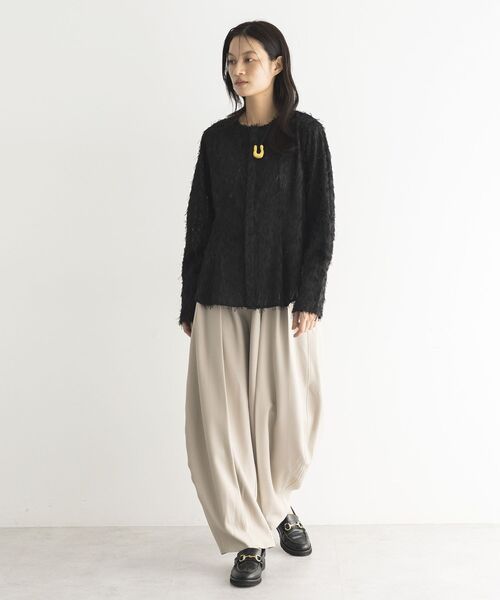 GARAGE OF GOOD CLOTHING(ガレージオブグッドクロージング)の「ジャガードタックブラウス(シャツ/ブラウス・レディース・ホワイト/ブラック・FREE)」の18枚目の写真
