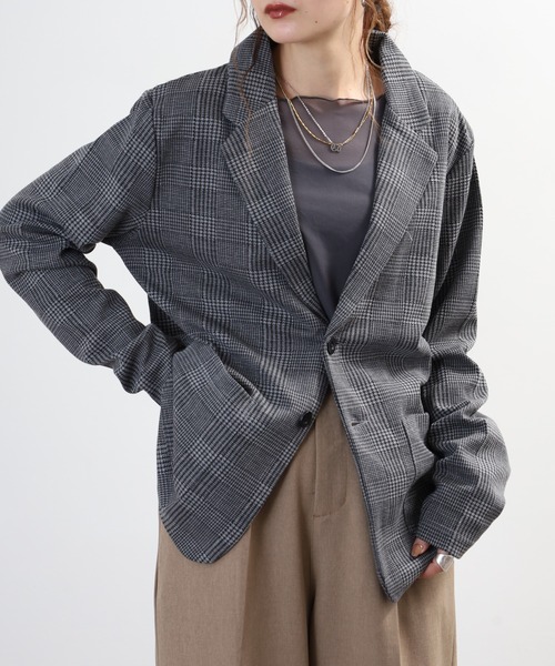 FUNALIVE(ファンアライブ)の「ポンチ長袖&7分袖ジャケット(テーラードジャケット・メンズ・チャコール/ブラック/グレー系/ネイビー系/チャコールグレー/グレー/ハウンドトゥース/ブラック系/ネイビー・XL-Long/XL-Short/M-Long/L-Long/M-Short/L-Short)」の9枚目の写真