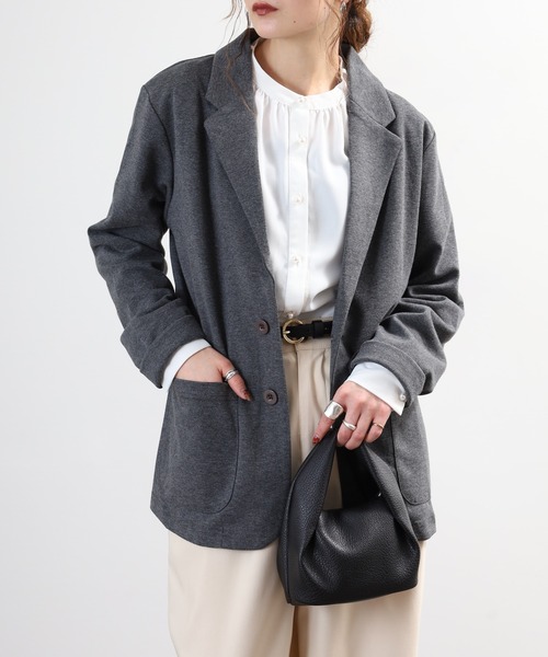 FUNALIVE(ファンアライブ)の「ポンチ長袖&7分袖ジャケット(テーラードジャケット・メンズ・チャコール/ブラック/グレー系/ネイビー系/チャコールグレー/グレー/ハウンドトゥース/ブラック系/ネイビー・XL-Long/XL-Short/M-Long/L-Long/M-Short/L-Short)」の5枚目の写真