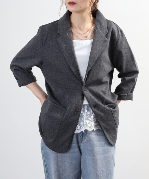 FUNALIVE(ファンアライブ)の「ポンチ長袖&7分袖ジャケット(テーラードジャケット・メンズ・チャコール/ブラック/グレー系/ネイビー系/チャコールグレー/グレー/ハウンドトゥース/ブラック系/ネイビー・XL-Long/XL-Short/M-Long/L-Long/M-Short/L-Short)」の11枚目の写真