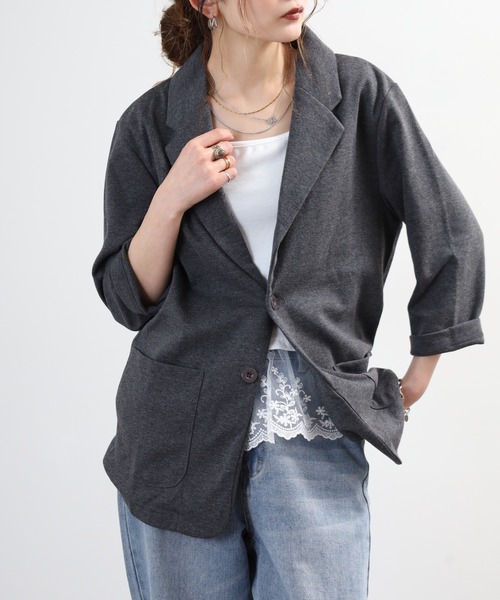 FUNALIVE(ファンアライブ)の「ポンチ長袖&7分袖ジャケット(テーラードジャケット・メンズ・チャコール/ブラック/グレー系/ネイビー系/チャコールグレー/グレー/ハウンドトゥース/ブラック系/ネイビー・XL-Long/XL-Short/M-Long/L-Long/M-Short/L-Short)」の13枚目の写真