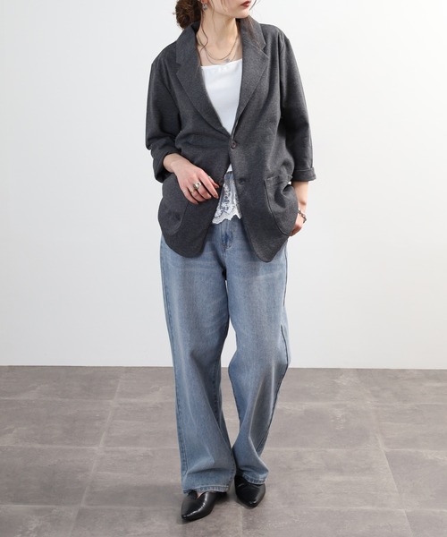 FUNALIVE(ファンアライブ)の「ポンチ長袖&7分袖ジャケット(テーラードジャケット・メンズ・チャコール/ブラック/グレー系/ネイビー系/チャコールグレー/グレー/ハウンドトゥース/ブラック系/ネイビー・XL-Long/XL-Short/M-Long/L-Long/M-Short/L-Short)」の15枚目の写真