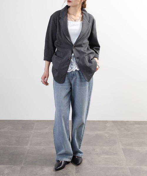 FUNALIVE(ファンアライブ)の「ポンチ長袖&7分袖ジャケット(テーラードジャケット・メンズ・チャコール/ブラック/グレー系/ネイビー系/チャコールグレー/グレー/ハウンドトゥース/ブラック系/ネイビー・XL-Long/XL-Short/M-Long/L-Long/M-Short/L-Short)」の16枚目の写真