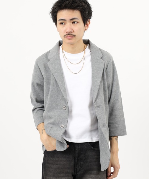 FUNALIVE(ファンアライブ)の「ポンチ長袖&7分袖ジャケット(テーラードジャケット・メンズ・チャコール/ブラック/グレー系/ネイビー系/チャコールグレー/グレー/ハウンドトゥース/ブラック系/ネイビー・XL-Long/XL-Short/M-Long/L-Long/M-Short/L-Short)」の17枚目の写真