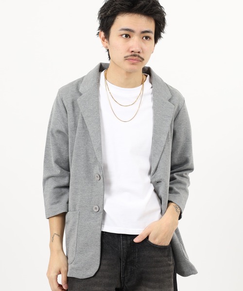 FUNALIVE(ファンアライブ)の「ポンチ長袖&7分袖ジャケット(テーラードジャケット・メンズ・チャコール/ブラック/グレー系/ネイビー系/チャコールグレー/グレー/ハウンドトゥース/ブラック系/ネイビー・XL-Long/XL-Short/M-Long/L-Long/M-Short/L-Short)」の18枚目の写真