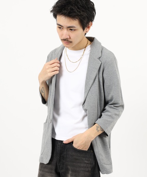 FUNALIVE(ファンアライブ)の「ポンチ長袖&7分袖ジャケット(テーラードジャケット・メンズ・チャコール/ブラック/グレー系/ネイビー系/チャコールグレー/グレー/ハウンドトゥース/ブラック系/ネイビー・XL-Long/XL-Short/M-Long/L-Long/M-Short/L-Short)」の19枚目の写真