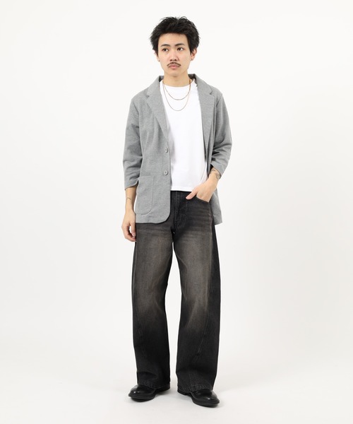 FUNALIVE(ファンアライブ)の「ポンチ長袖&7分袖ジャケット(テーラードジャケット・メンズ・チャコール/ブラック/グレー系/ネイビー系/チャコールグレー/グレー/ハウンドトゥース/ブラック系/ネイビー・XL-Long/XL-Short/M-Long/L-Long/M-Short/L-Short)」の20枚目の写真