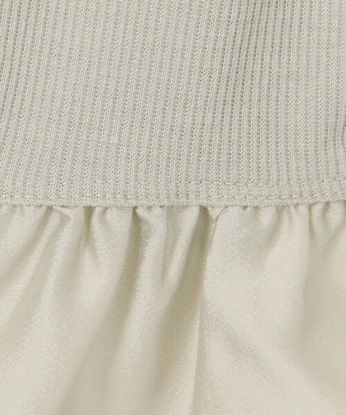 fredy couleur（フレディクルール）の「異素材フリル袖リブカットソー（Tシャツ/カットソー・レディース・オフホワイト/ベージュ/ブラウン・38）」の11枚目の写真