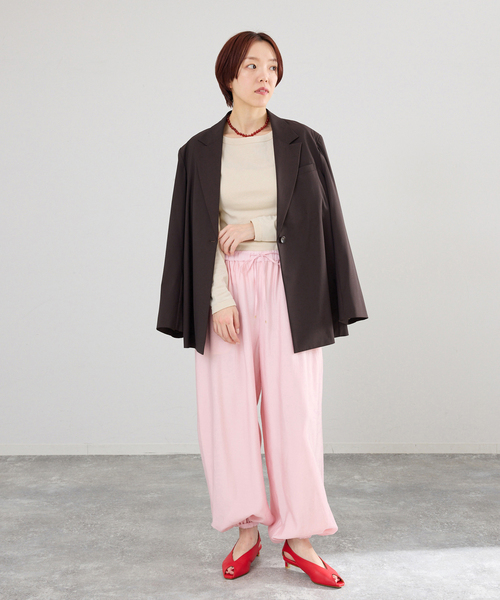 IENA（イエナ）の「FLORE FLORE/フローレフローレ STEFFI LONGSLEEVE カットソー  STE-LS（Tシャツ/カットソー・レディース・レッド/アイボリー・FREE）」の16枚目の写真