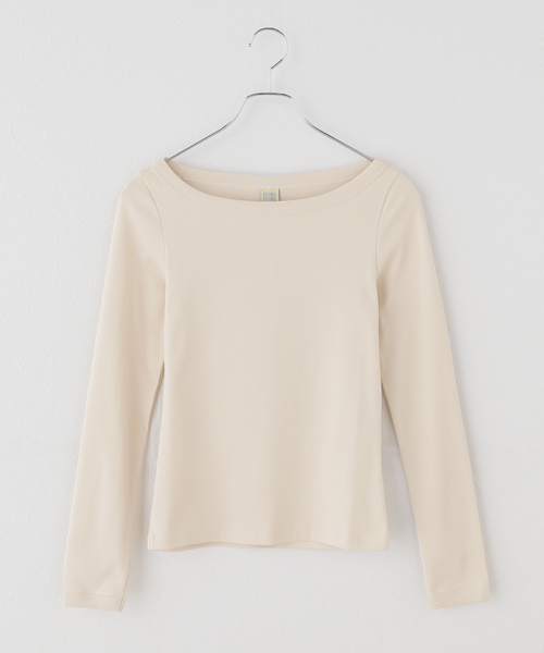 IENA（イエナ）の「FLORE FLORE/フローレフローレ STEFFI LONGSLEEVE カットソー  STE-LS（Tシャツ/カットソー・レディース・レッド/アイボリー・FREE）」の5枚目の写真