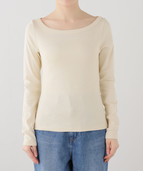 IENA（イエナ）の「FLORE FLORE/フローレフローレ STEFFI LONGSLEEVE カットソー  STE-LS（Tシャツ/カットソー・レディース・レッド/アイボリー・FREE）」の13枚目の写真