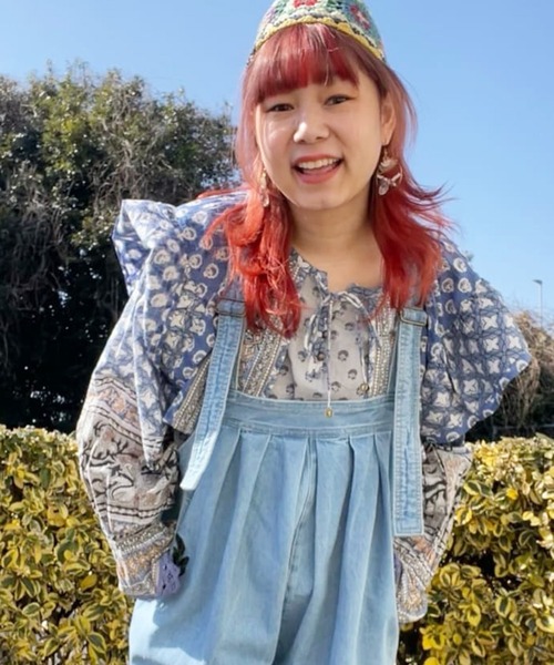 チャイハネ（チャイハネ）の「【チャイハネ】カリシュマトップス（その他トップス・レディース・イエロー/ベージュ/ブルー・FREE）」の3枚目の写真