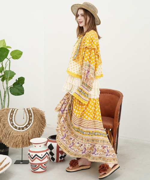 チャイハネ（チャイハネ）の「【チャイハネ】カリシュマトップス（その他トップス・レディース・イエロー/ベージュ/ブルー・FREE）」の15枚目の写真