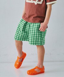 p.premier | 先染めチェックハーフパンツ(その他パンツ)