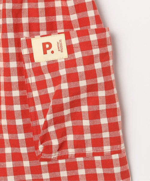 p.premier（ピードットプルミエ）の「先染めチェックハーフパンツ（その他パンツ・キッズ・イエロー/ブラック/グリーン/レッド・80/90/100/110/120/130/140）」の21枚目の写真
