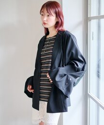 セール】【マルチウェイ】レース付きフレアトレンチコート（トレンチ
