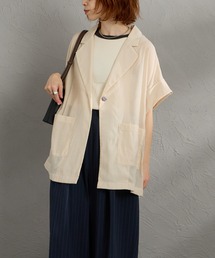 nenom（ネノム）の「【限定展開】[nenom ネノム] ハーフスリーブ シアーテーラードジャケット（その他アウター）」