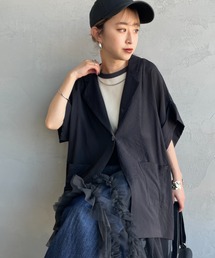 nenom（ネノム）の「【限定展開】[nenom/ネノム] ハーフスリーブ シアーテーラードジャケット（その他アウター）」