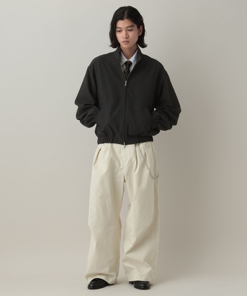 RAGEBLUE（レイジブルー）の「Stand Neck Zip Bourbon/スタンドネックジップブルゾン（ブルゾン・メンズ・ブラック/ブルー系その他/ベージュ・MEDIUM/LARGE）」の13枚目の写真