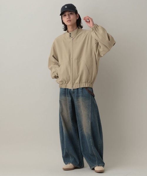 RAGEBLUE（レイジブルー）の「Stand Neck Zip Bourbon/スタンドネックジップブルゾン（ブルゾン・メンズ・ブラック/ブルー系その他/ベージュ・MEDIUM/LARGE）」の20枚目の写真