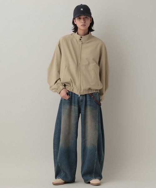 RAGEBLUE（レイジブルー）の「Stand Neck Zip Bourbon/スタンドネックジップブルゾン（ブルゾン・メンズ・ブラック/ブルー系その他/ベージュ・MEDIUM/LARGE）」の21枚目の写真