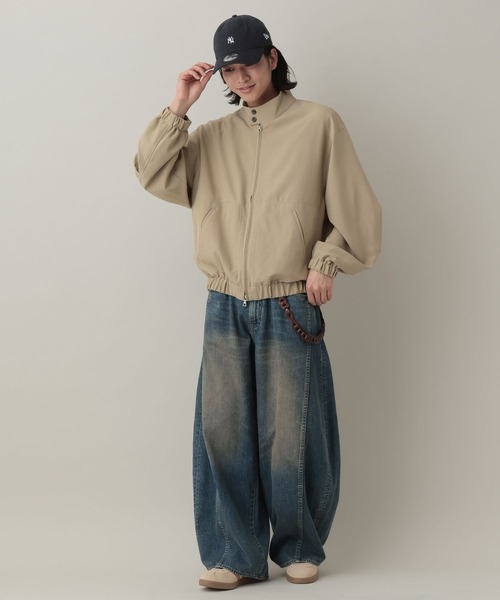 RAGEBLUE（レイジブルー）の「Stand Neck Zip Bourbon/スタンドネックジップブルゾン（ブルゾン・メンズ・ブラック/ブルー系その他/ベージュ・MEDIUM/LARGE）」の22枚目の写真