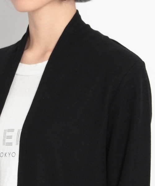 THE EMPORIUM（ジエンポリアム）の「ロングカーディガン（カーディガン/ボレロ・レディース・ブラック/グレー/ブルー/ホワイト・40/38）」の9枚目の写真