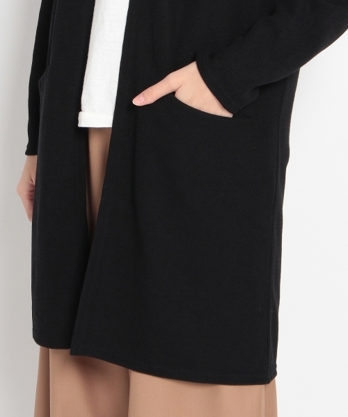 THE EMPORIUM（ジエンポリアム）の「ロングカーディガン（カーディガン/ボレロ・レディース・ブラック/グレー/ブルー/ホワイト・40/38）」の10枚目の写真