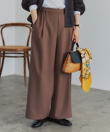 studio CLIP | 綺麗めタックストレートパンツ[プチ・プラスサイズあり](その他パンツ)